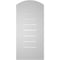Ekena Millwork Arch Top Surface Mount PVC Gable Vent: Non-Functional, w/ 3-1/2"W x 1"P Standard Frame, 14"W x 28"H GVPAR14X2801SN - alternate 5